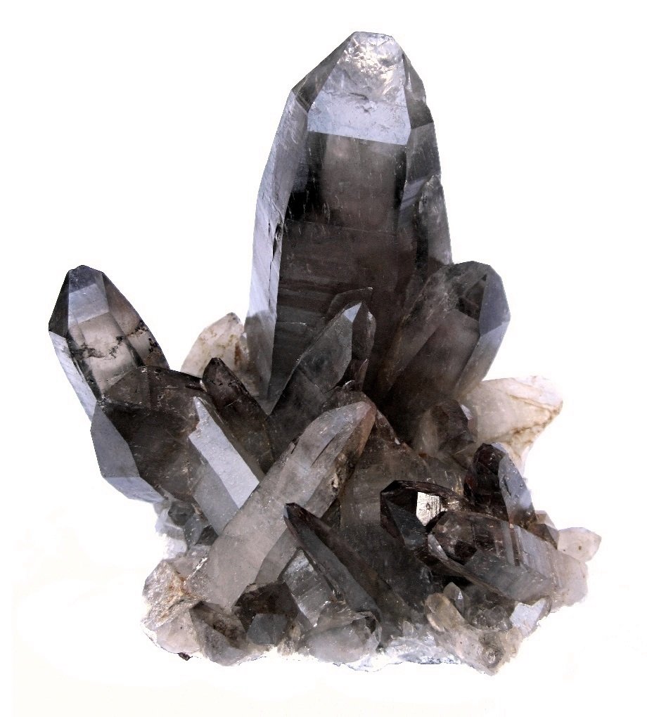 Smoky Quartz
Specimen height 13 cm, main quartz 10 cm
(Autor: Tobi)