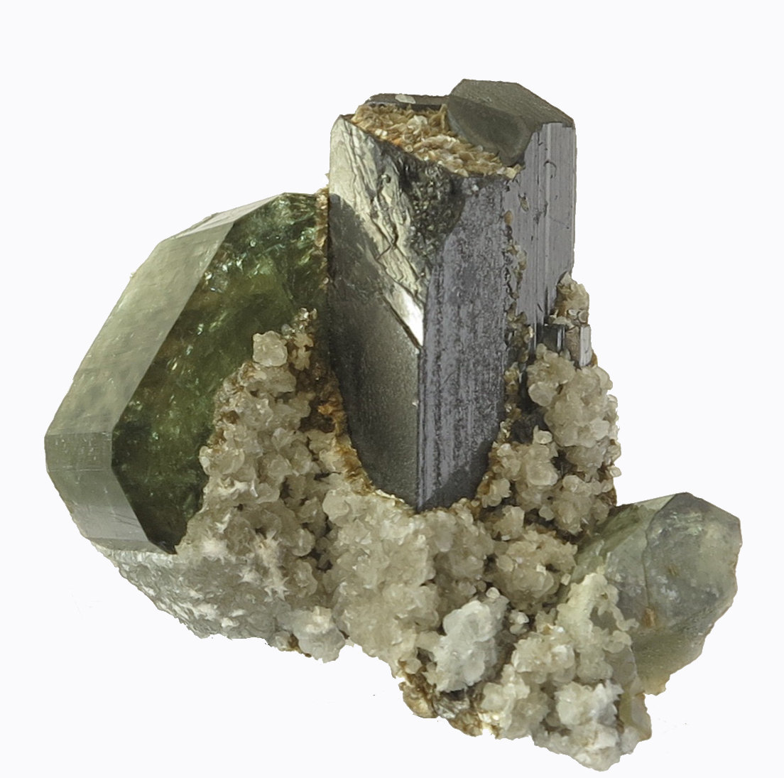 Fluorapatite, Ferberite
8 x 6 cm
(Autor: JoséMiguel)