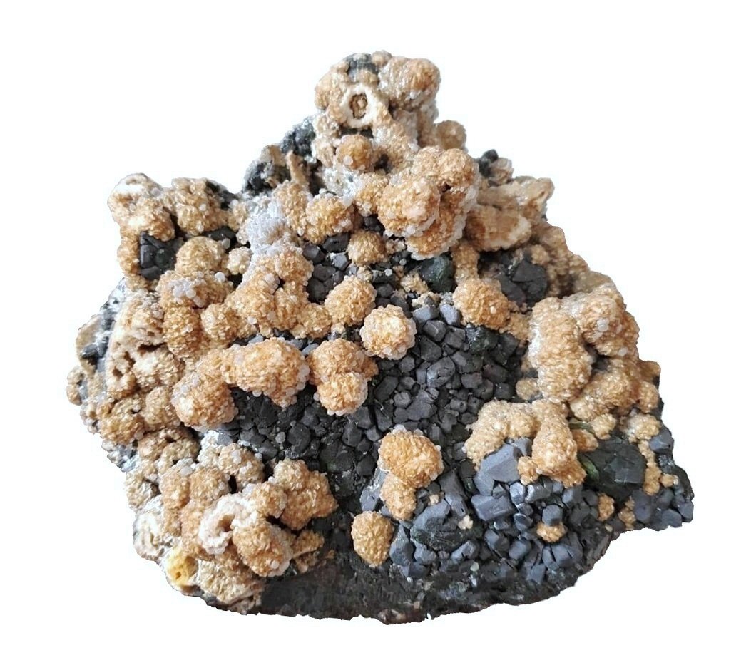 Calcite on Ankerite on Sphalerite
Specimen size 15 cm
(Autor: Tobi)