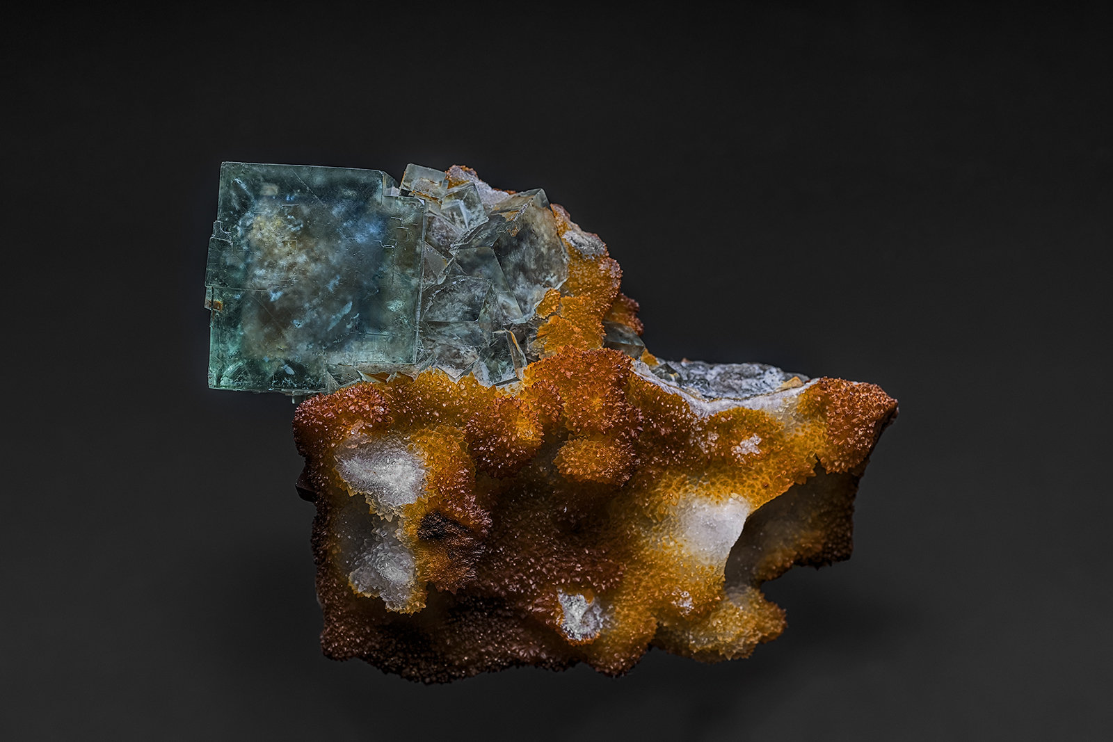 Fluorite, Quartz
5.8 x 4.3 cm
(Autor: am mizunaka)