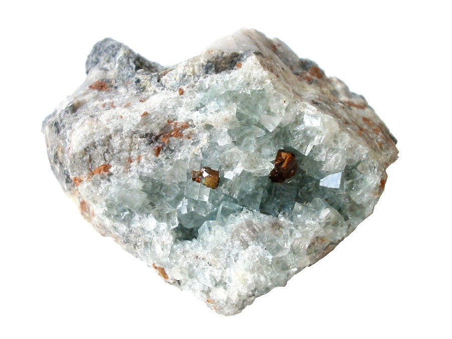 Fluorite, chalcopyrite
52 x 35 x 35 mm
(Autor: Andreas Gerstenberg)