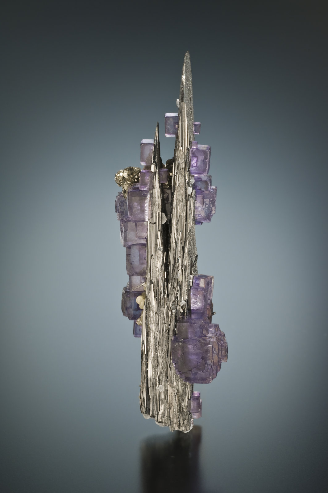 Fluorite on Ferberite
7x1,5 cm.
(Autor: Enrique Llorens)