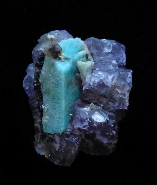 Fluorite and Amaz<br />4cm