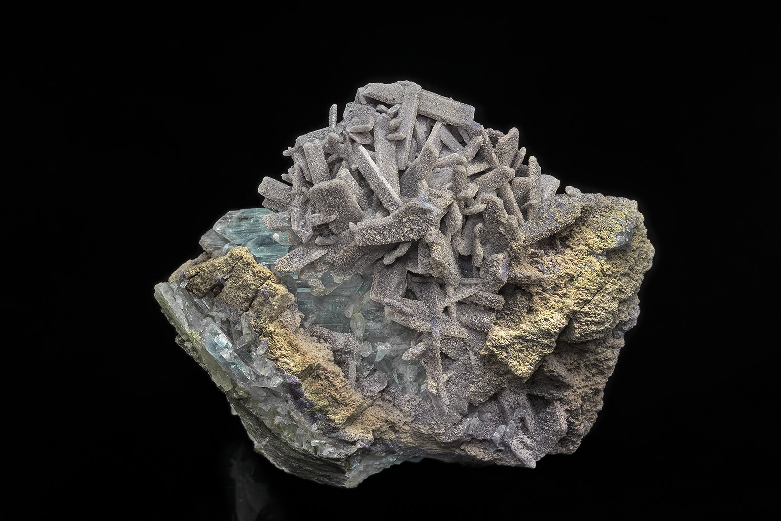 Fluorite, Celestine
Dundas Quarry complex, Hamilton (West Flamborough Township), Ontario, Canada
11.7 x 9.9 cm
(Autor: am mizunaka)