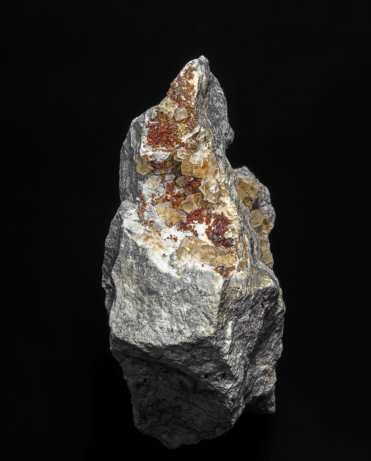 Fluorite, Sphalerite
12.4 x 10.5 cm
(Autor: am mizunaka)