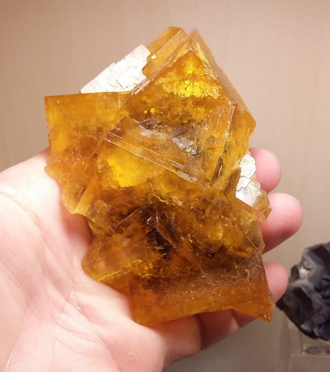 Fluorite
Specimen size 10 cm, largest crystals 4 cm
(Autor: Tobi)