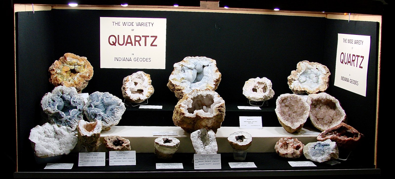 Quartz
All range from small cabinet size to large cabinet size
(Autor: Bob Harman)