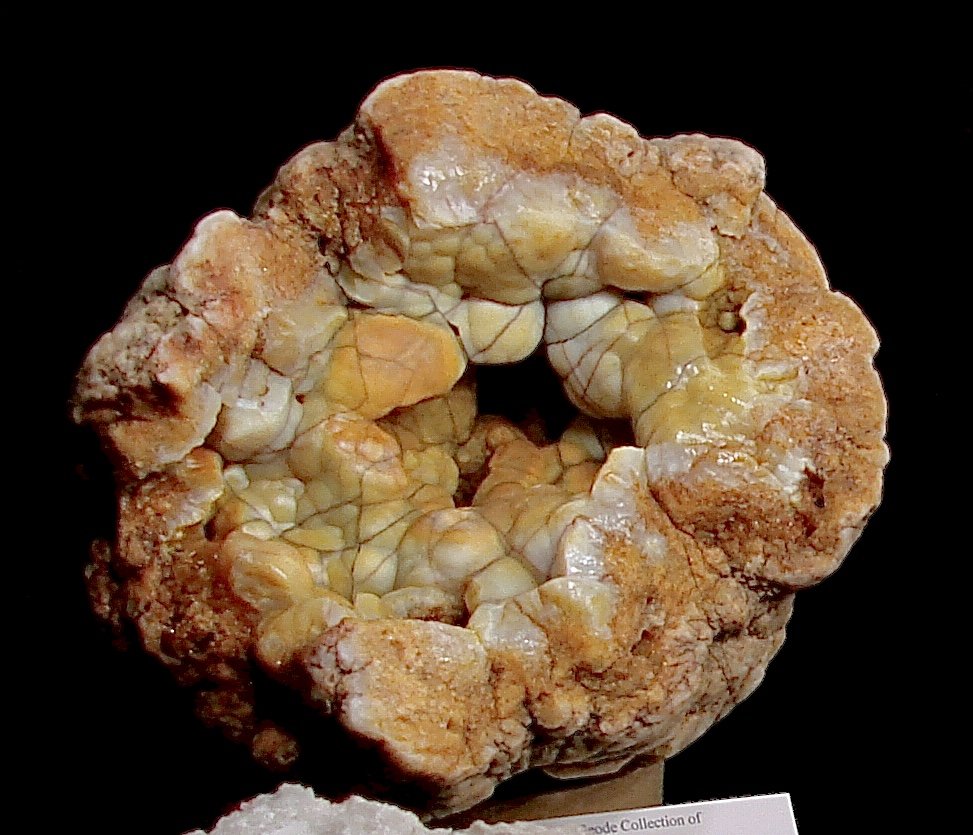 Microcrystalline quartz  (chalcedony) , aesthetically iron stained
15 cm
(Autor: Bob Harman)
