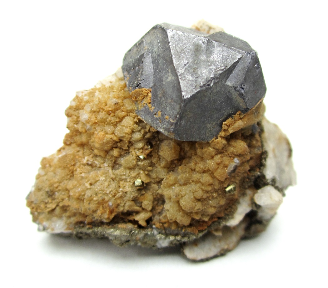 Galena
Galena crystal 1,5 cm, whole specimen 4 cm
(Autor: Tobi)