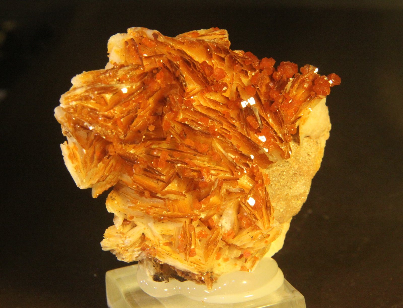 Vanadinite on Barite
54mm x 50mm x 28mm
(Autor: Firmo Espinar)
