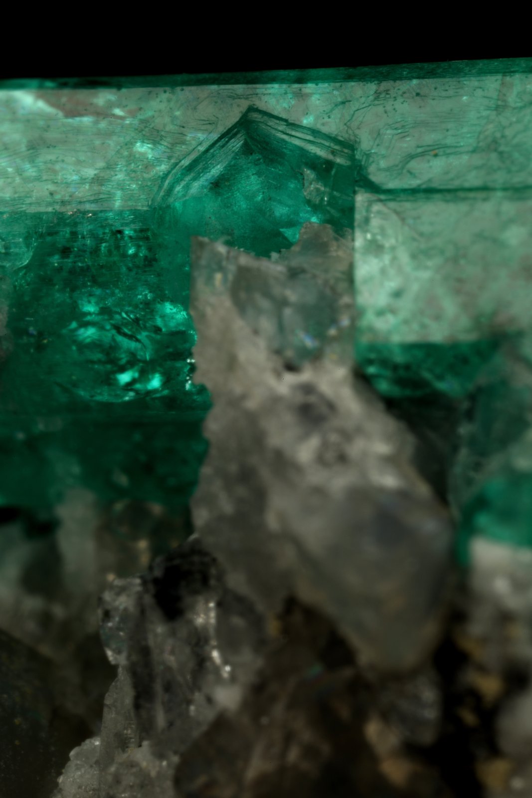 Beryl (variety emerald), Calcite
37x45mm, xl=34mm
(Autor: Fiebre Verde)