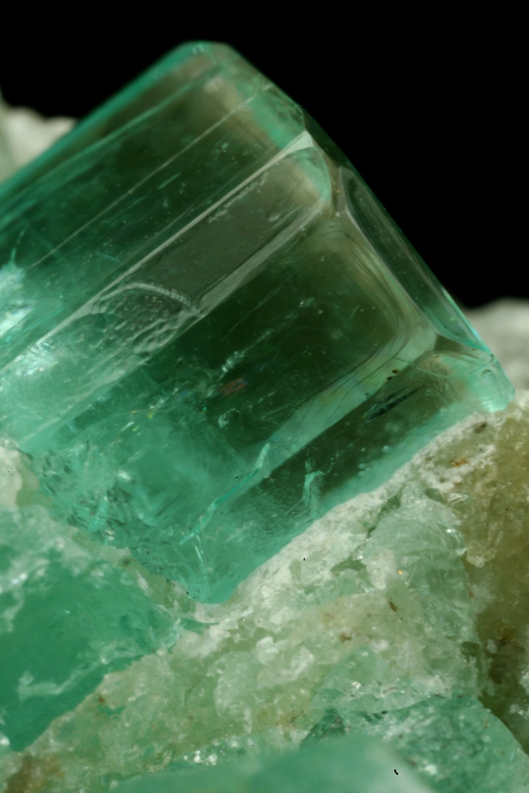 Beryl (variety emerald), Calcite
xl=10mm
(Autor: Fiebre Verde)