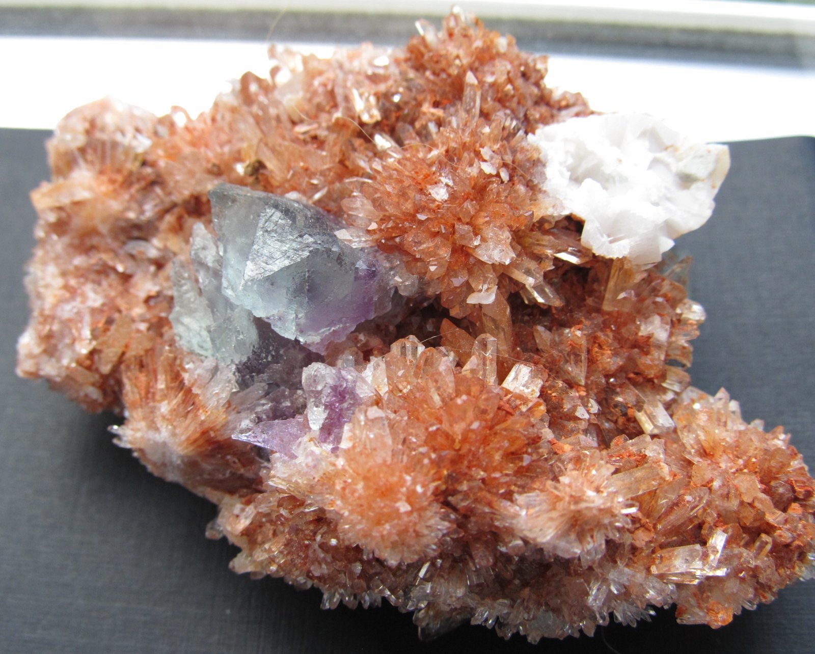 Creedite, Fluorite
7.6 x 5.4 x 2.2 cm
(Autor: steven calamuci)