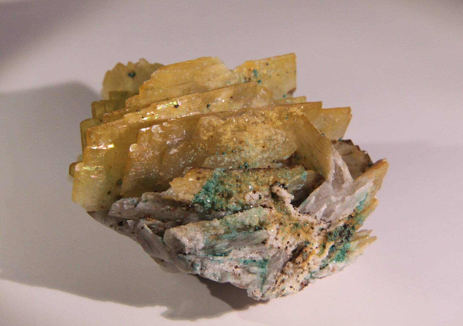 Baryte, Malachite
68mm x 52mm x 65mm
(Autor: Firmo Espinar)