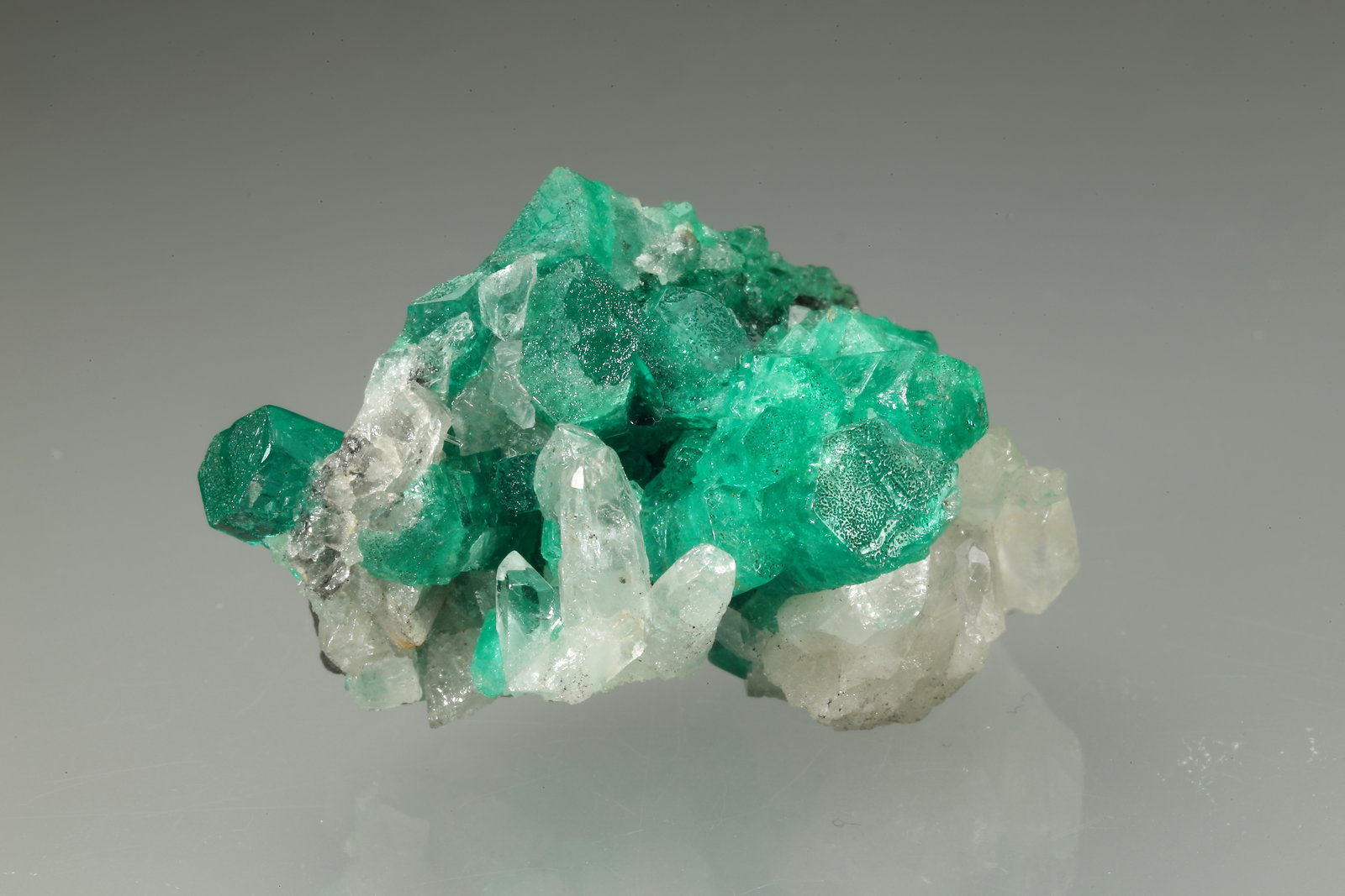 Beryl (variety emerald), Quartz
33x24x22mm, xls up to 10mm
(Autor: Fiebre Verde)