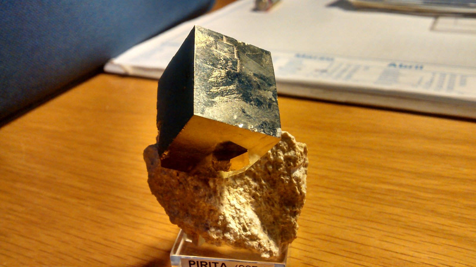 Pyrite
Crystal size: 42mm x 40mm x 36mm
(Autor: Firmo Espinar)