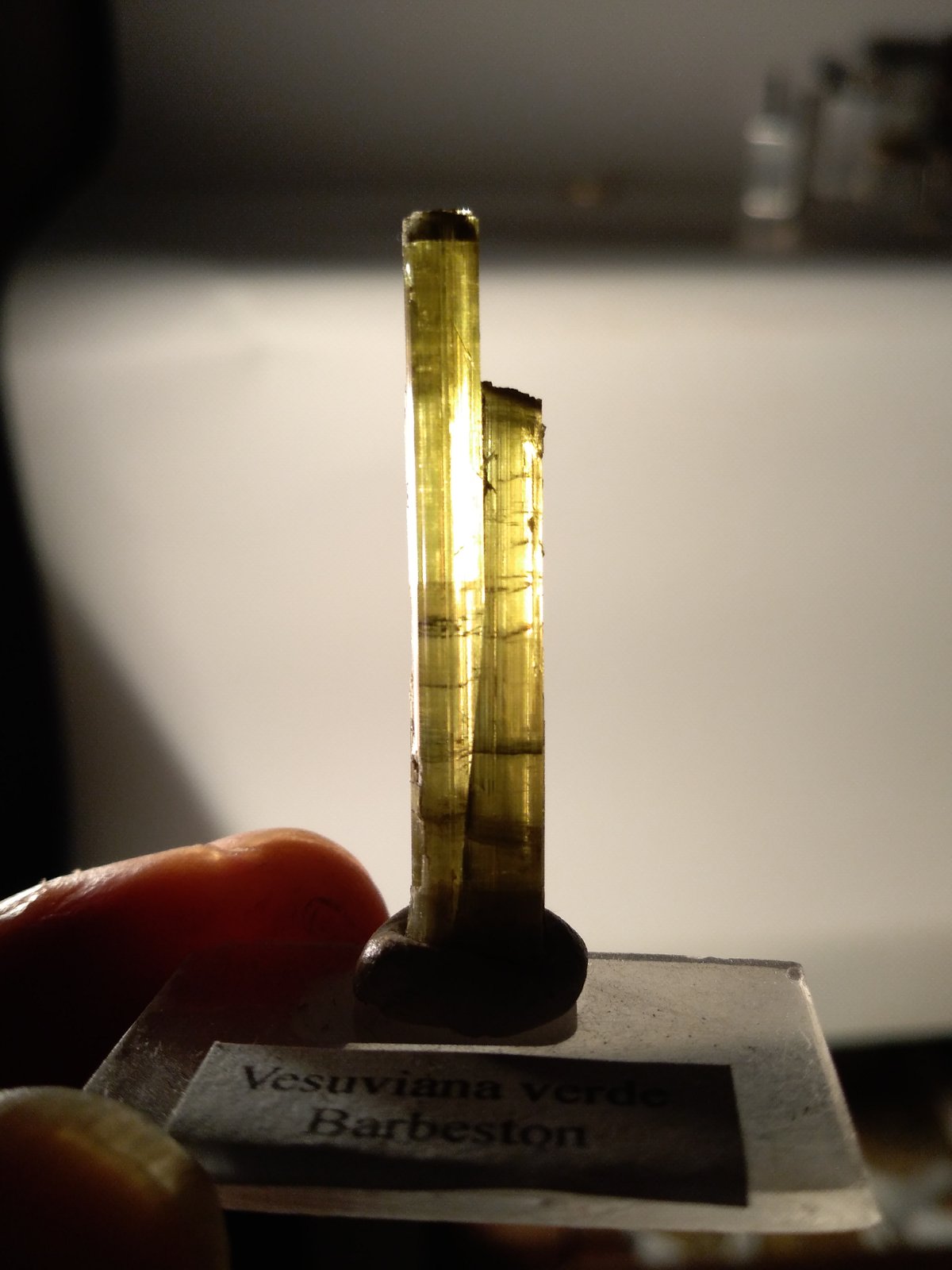 Vesuvianite
38 x 7,6 mm
(Autor: Sante Celiberti)