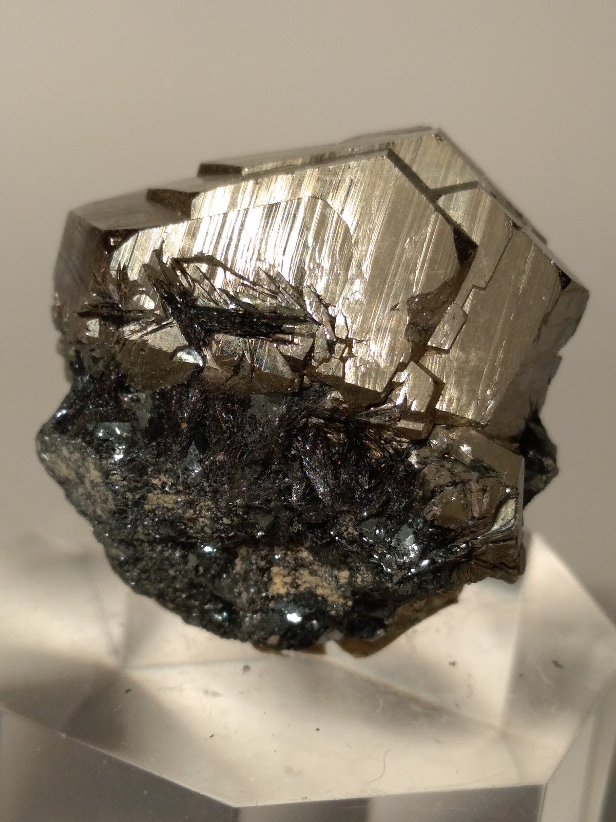 Pyrite, Hematite
32 x 31 mm
(Autor: Sante Celiberti)