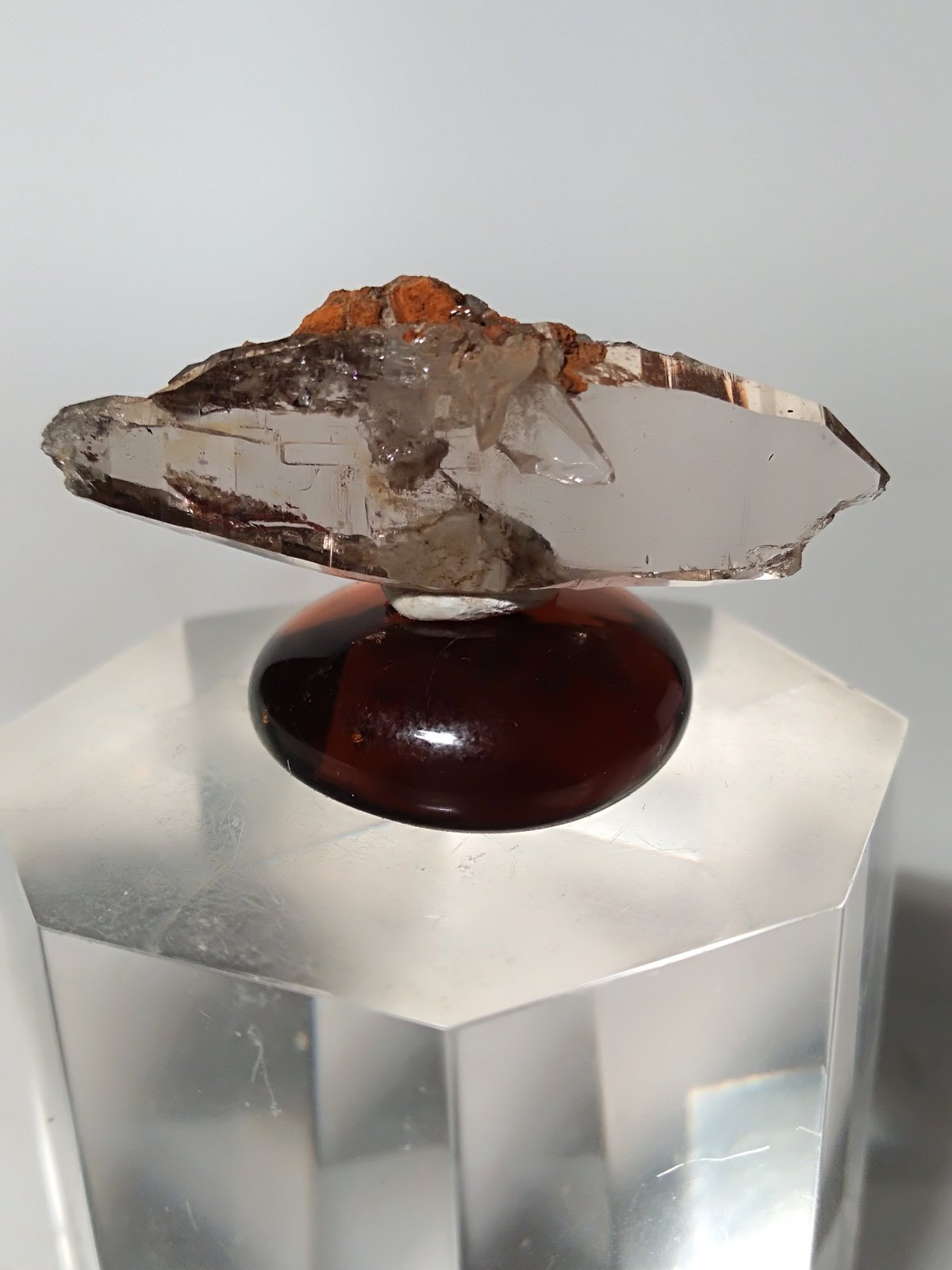 Quartz (variety smoky)
35 x 12,5 x 3 mm
(Autor: Sante Celiberti)