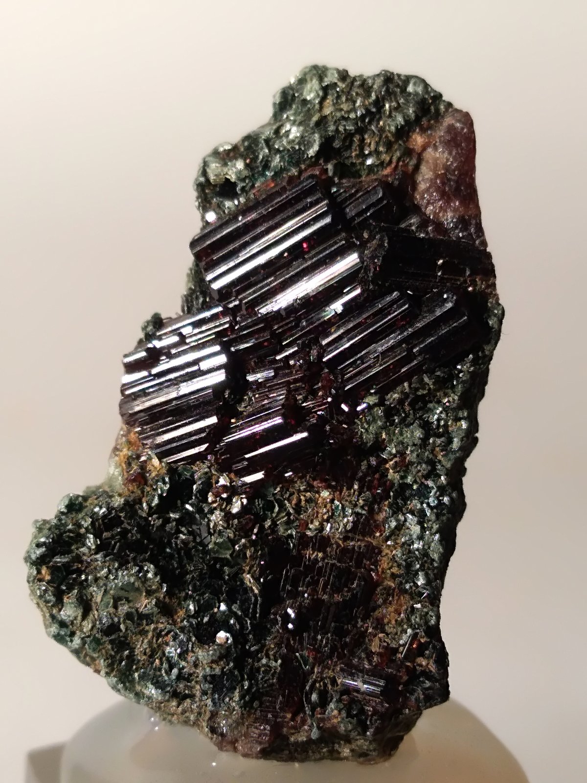 Vesuvianite, Clinochlore
25 x 14,6 mm
(Autor: Sante Celiberti)