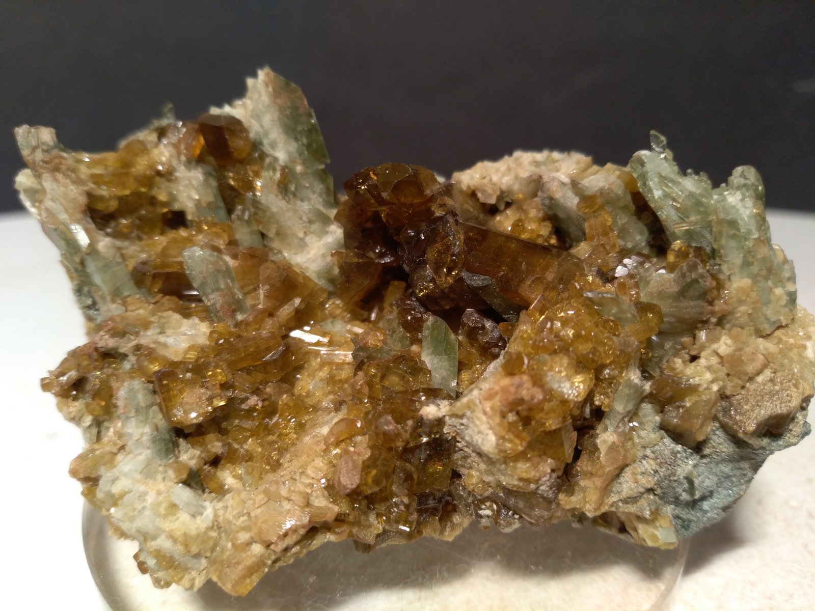 Epidote, Diopside
77 x 46 mm
(Autor: Sante Celiberti)