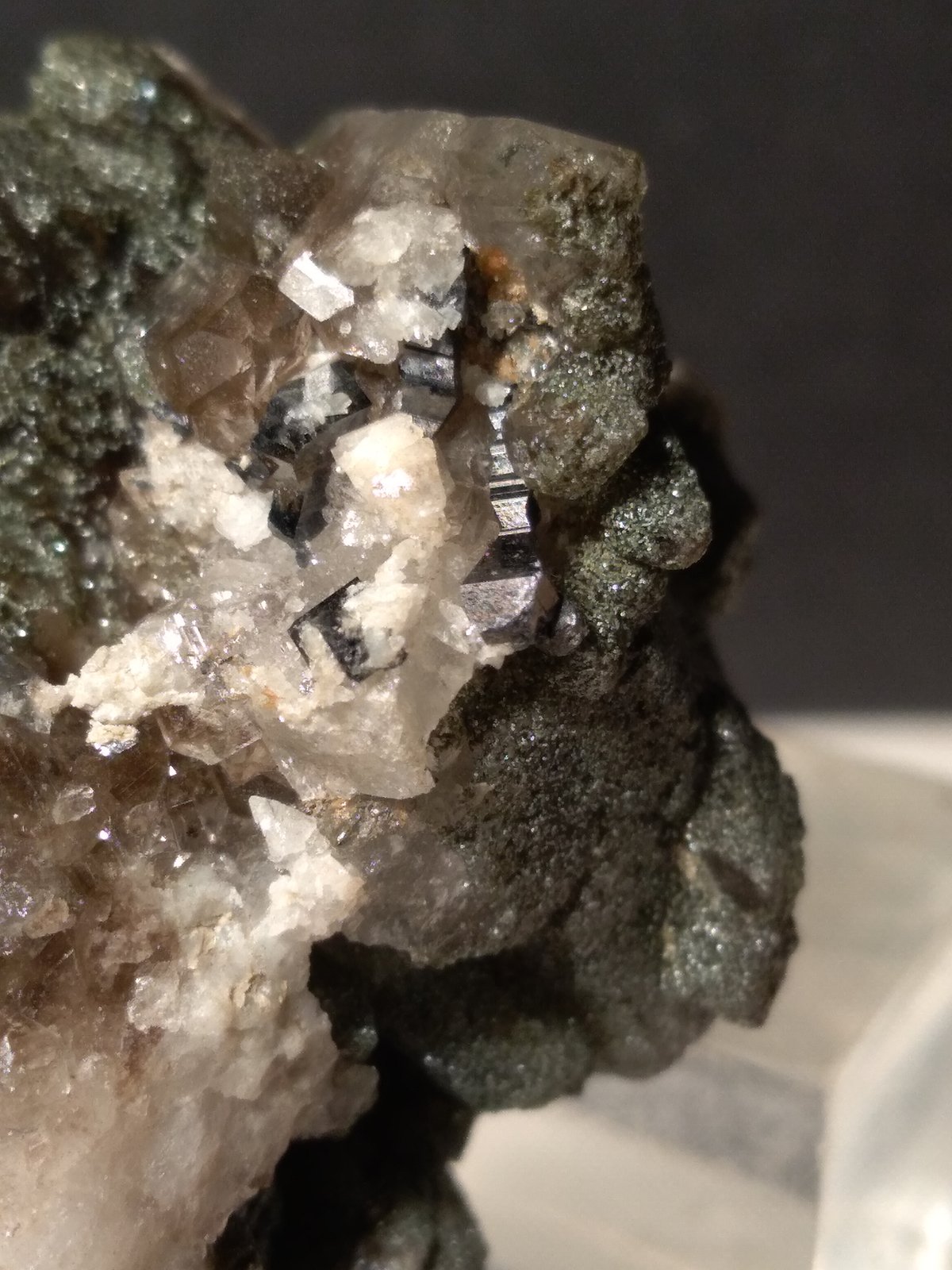 Anatase, Quartz, Chlorite
32 x 32 mm
(Autor: Sante Celiberti)
