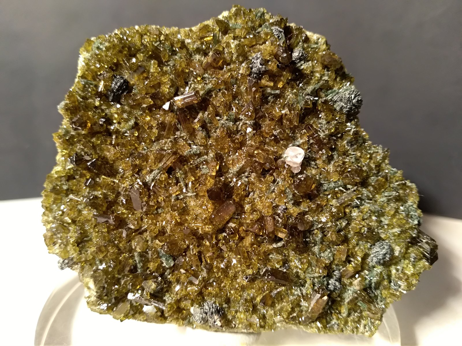 Epidote, Diopside, 'Apatite', Clinochlore
57 x 48 mm
(Autor: Sante Celiberti)