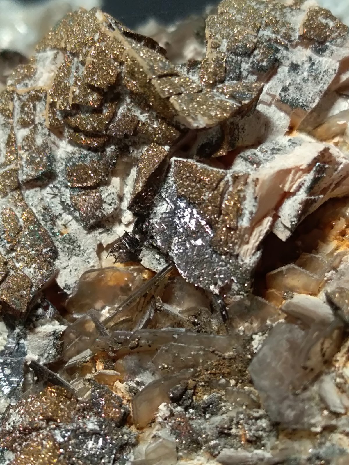 Dolomite, Muscovite, Pyrite
87 x 47 mm
(Autor: Sante Celiberti)