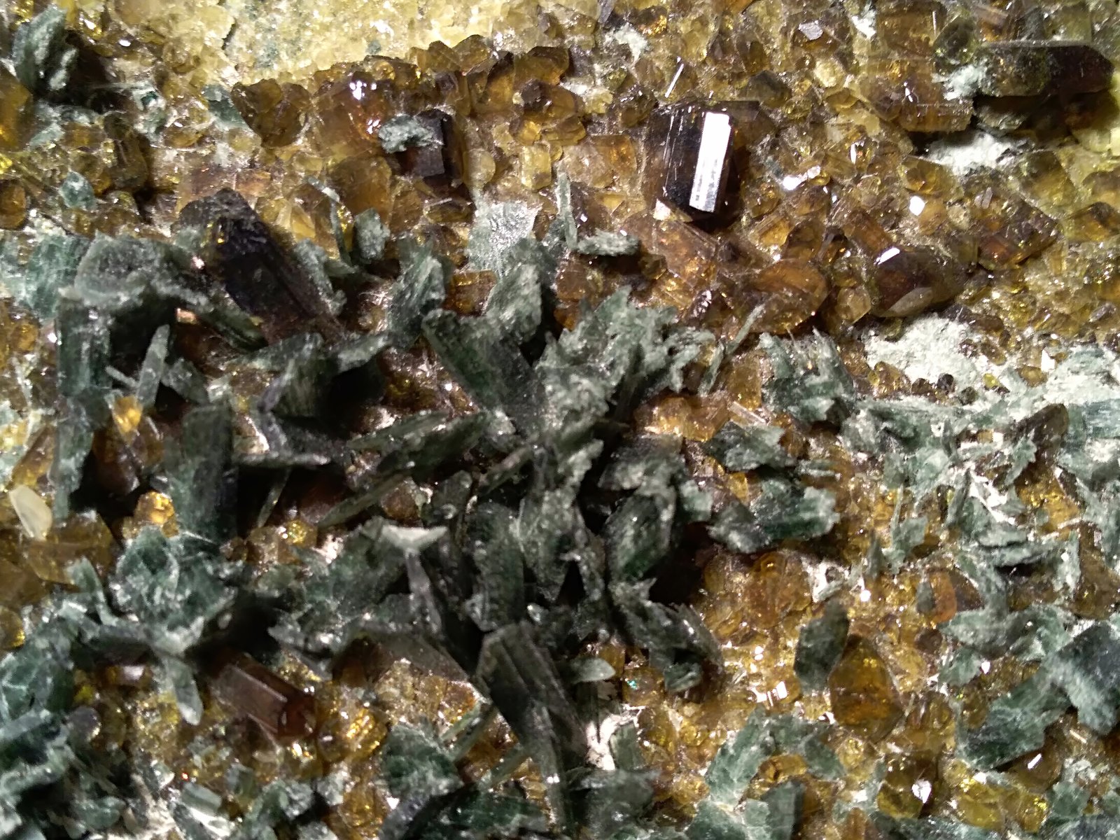 Diopside, Epidote
290 x 100 mm
(Autor: Sante Celiberti)