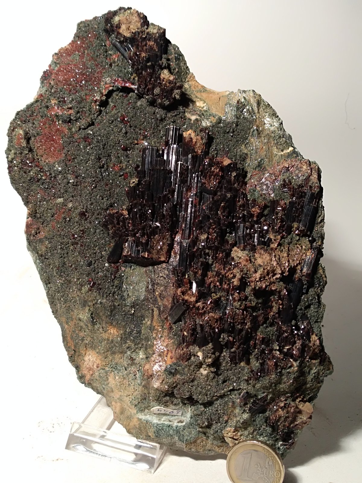 Vesuvianite, Grossular (variety hessonite), Clinochlore
210 x 135 mm
(Autor: Sante Celiberti)