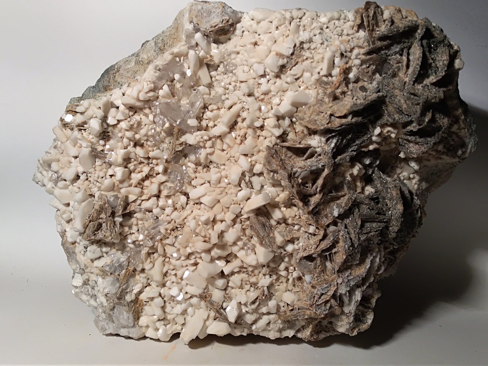 Albite (variety pericline), Quartz, Calcite, Muscovite
300 x 225 mm
(Autor: Sante Celiberti)