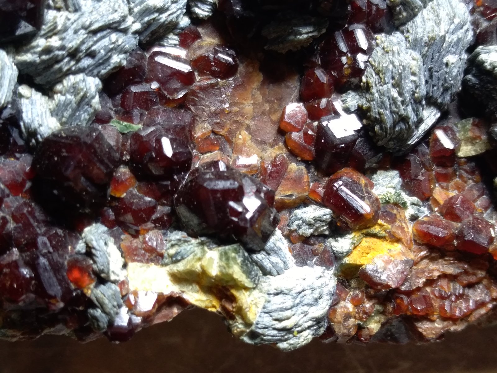 Grossular (variety hessonite), Diopside, Clinochlore
10 x 6 cm
(Autor: Sante Celiberti)