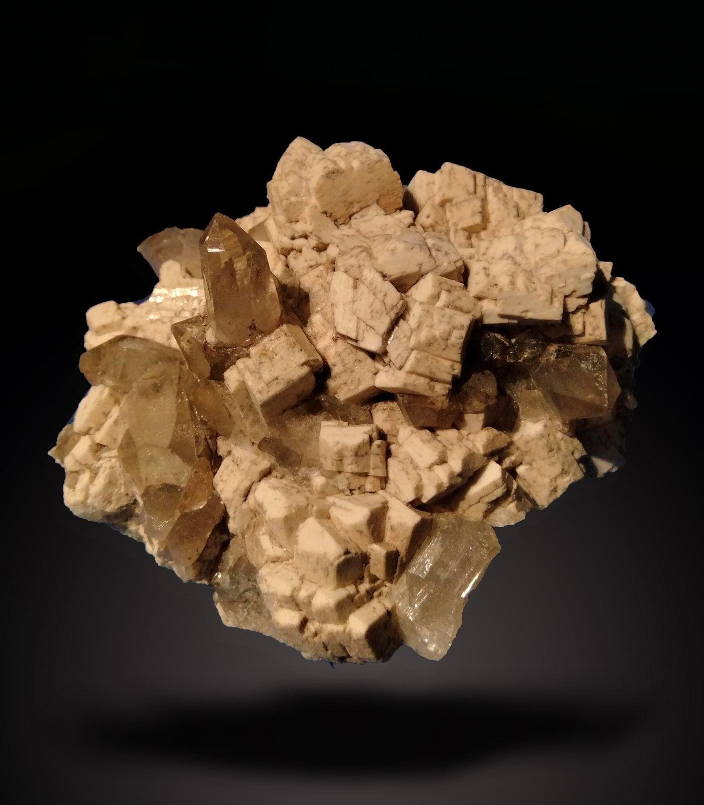 Orthoclase and Quartz
113 mm x 94 mm x 47 mm
(Autor: Firmo Espinar)