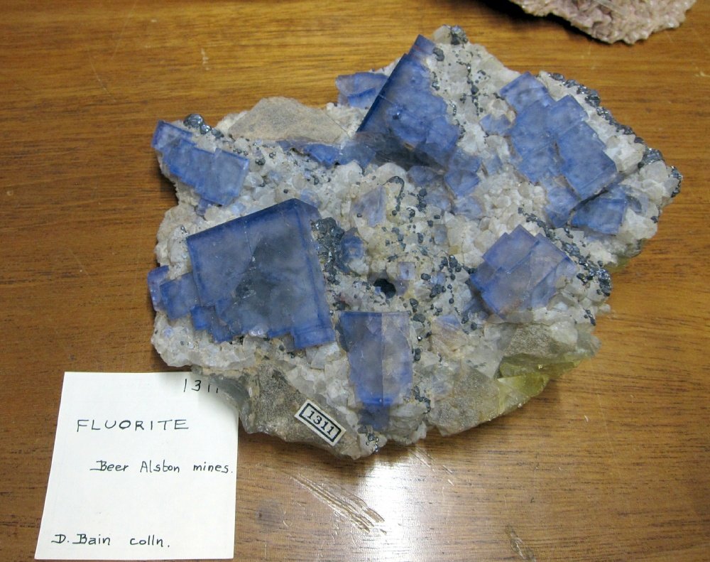 Fluorite, Quartz
Approximately 15 cm across
(Autor: Jesse Fisher)