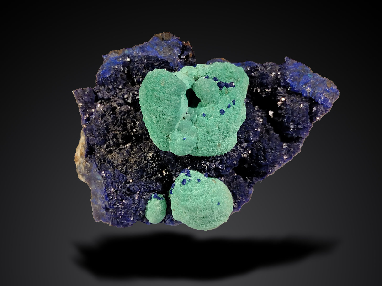 Malachite and Azurite
46 mm x 35 mm x 25 mm
(Autor: Firmo Espinar)