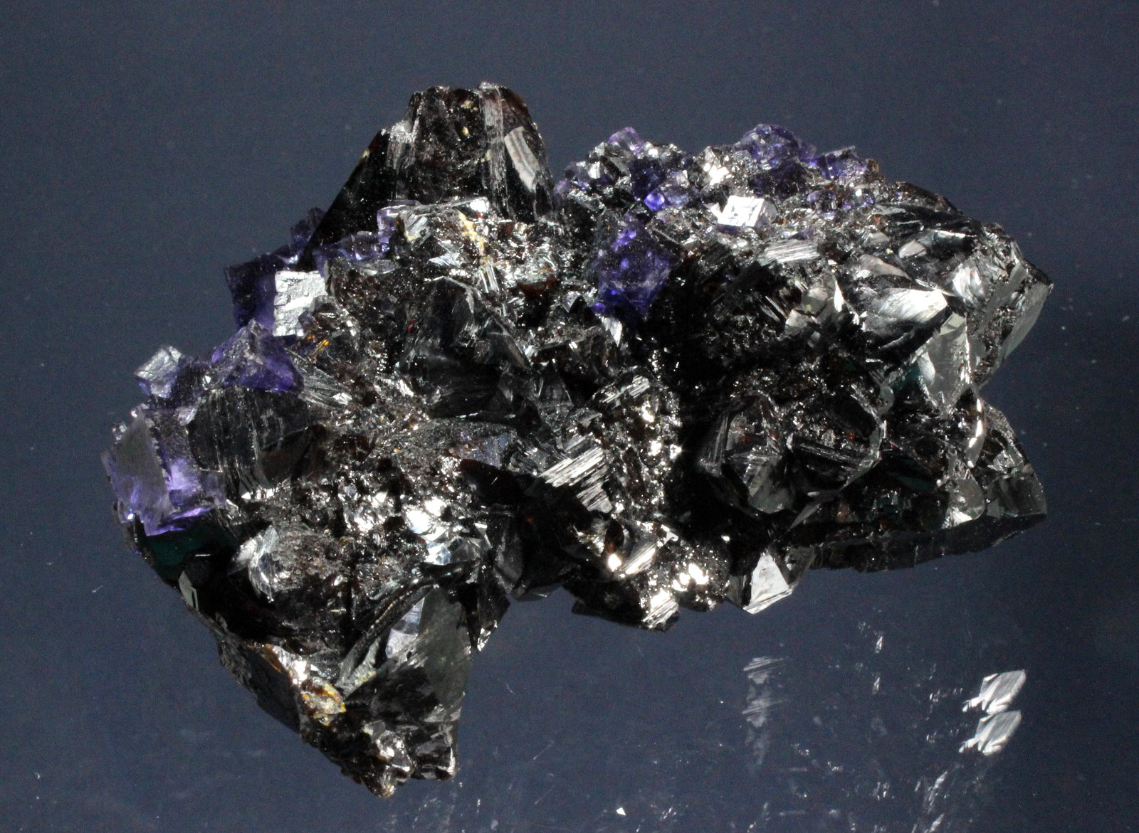 Sphalerite, Fluorite
8.5 x 6.5 cm
(Autor: Don Lum)