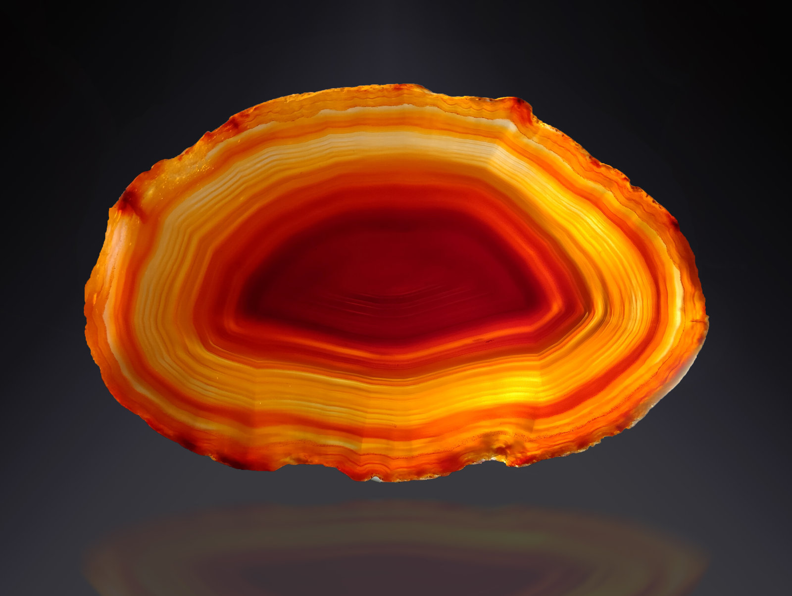 Quartz (variety agate)
68 mm x 43 mm x 2 mm
(Autor: Firmo Espinar)