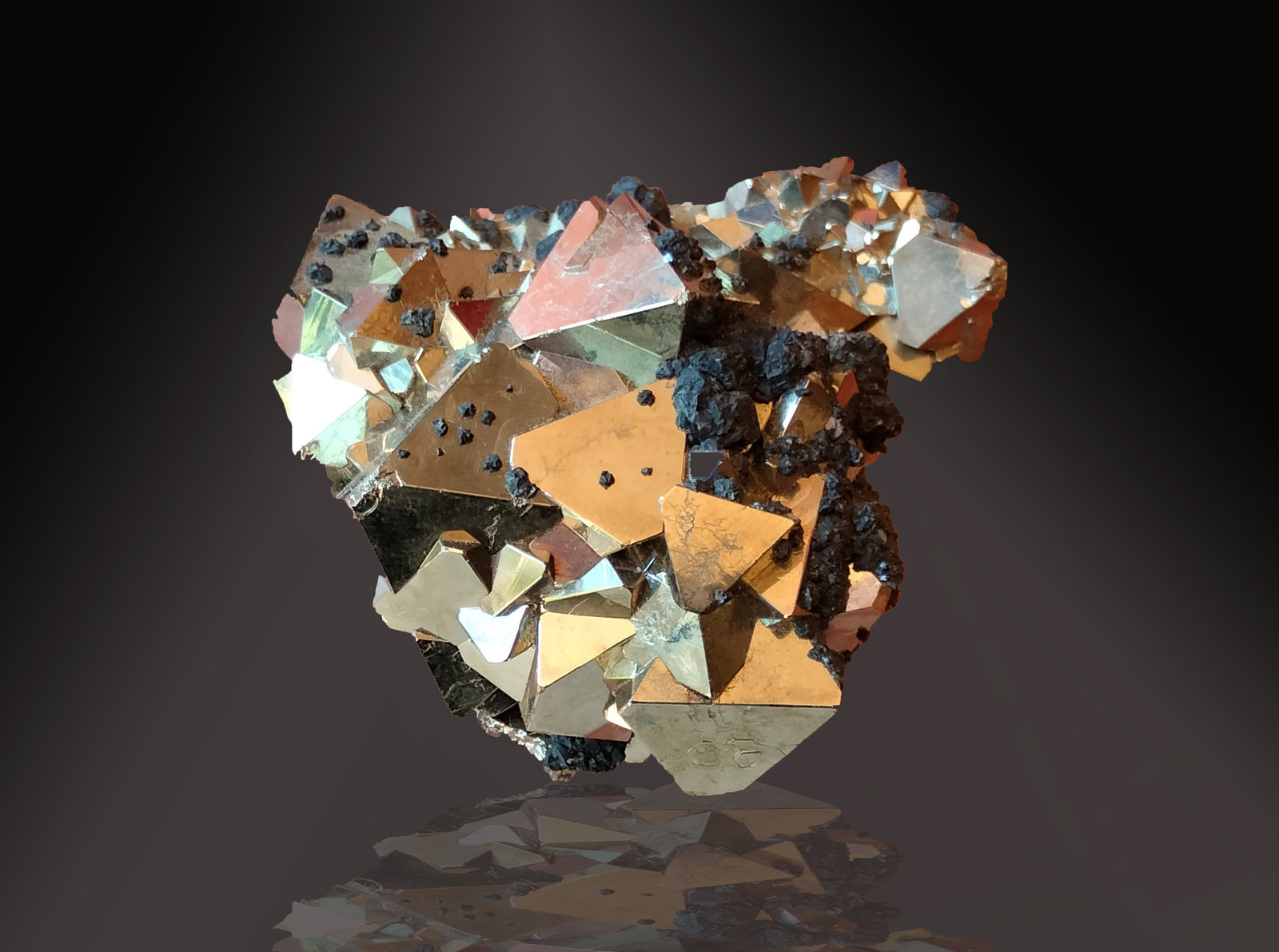 Pyrite and Sphalerite
77 mm x 55 mm x 37 mm
(Autor: Firmo Espinar)