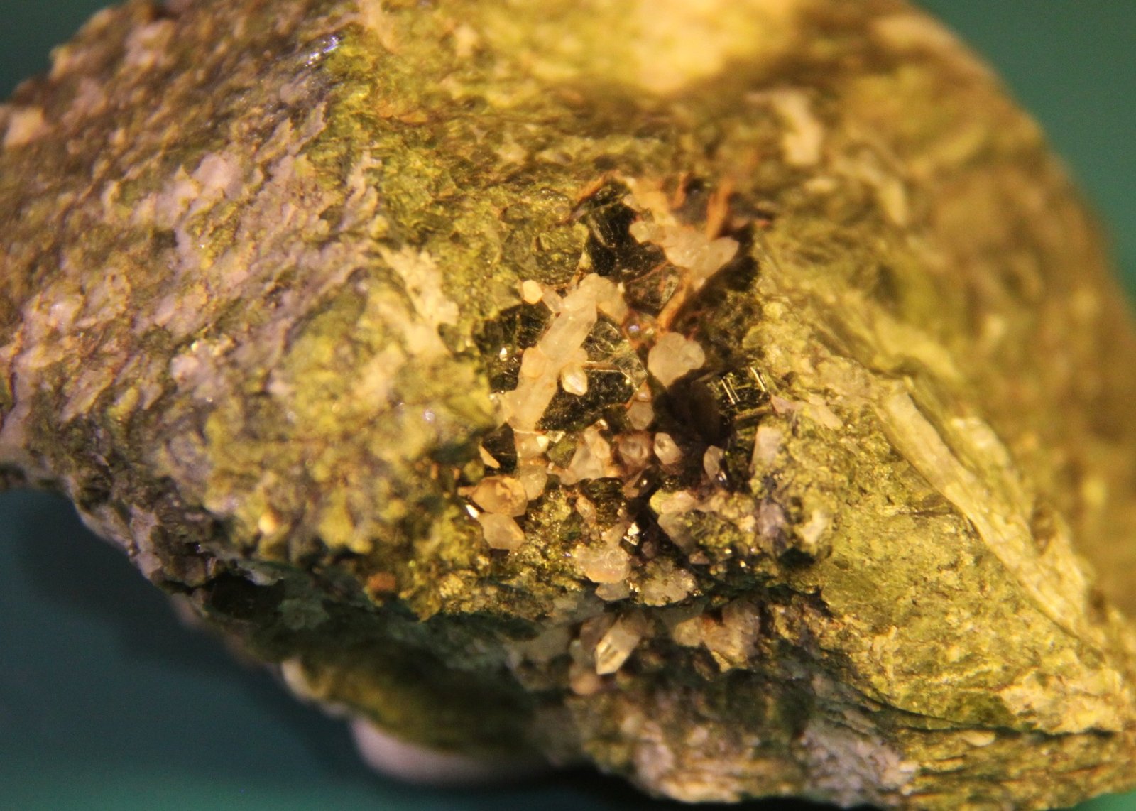 Epidote and Quartz
76mm x 63mm x 42mm
(Autor: Firmo Espinar)