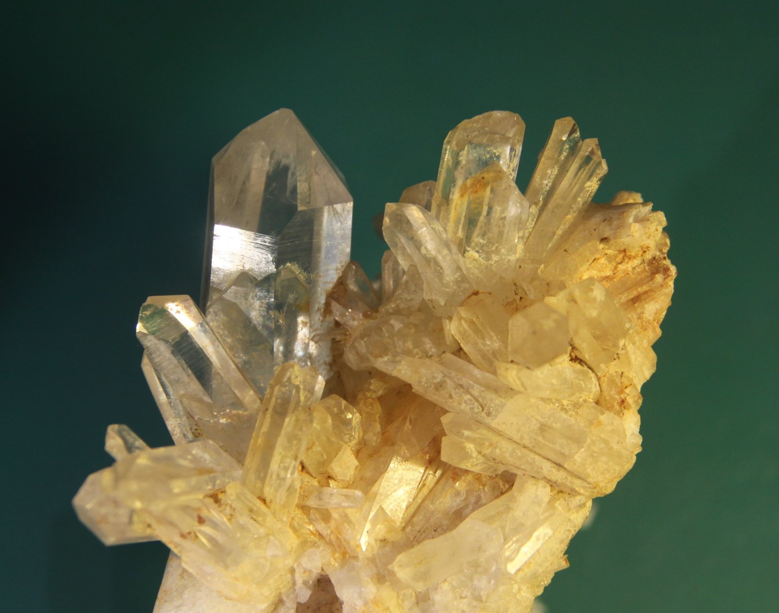 Quartz
103mm x 80mm x 66mm. Main crystal 60mm x 24mm x 21mm
(Autor: Firmo Espinar)