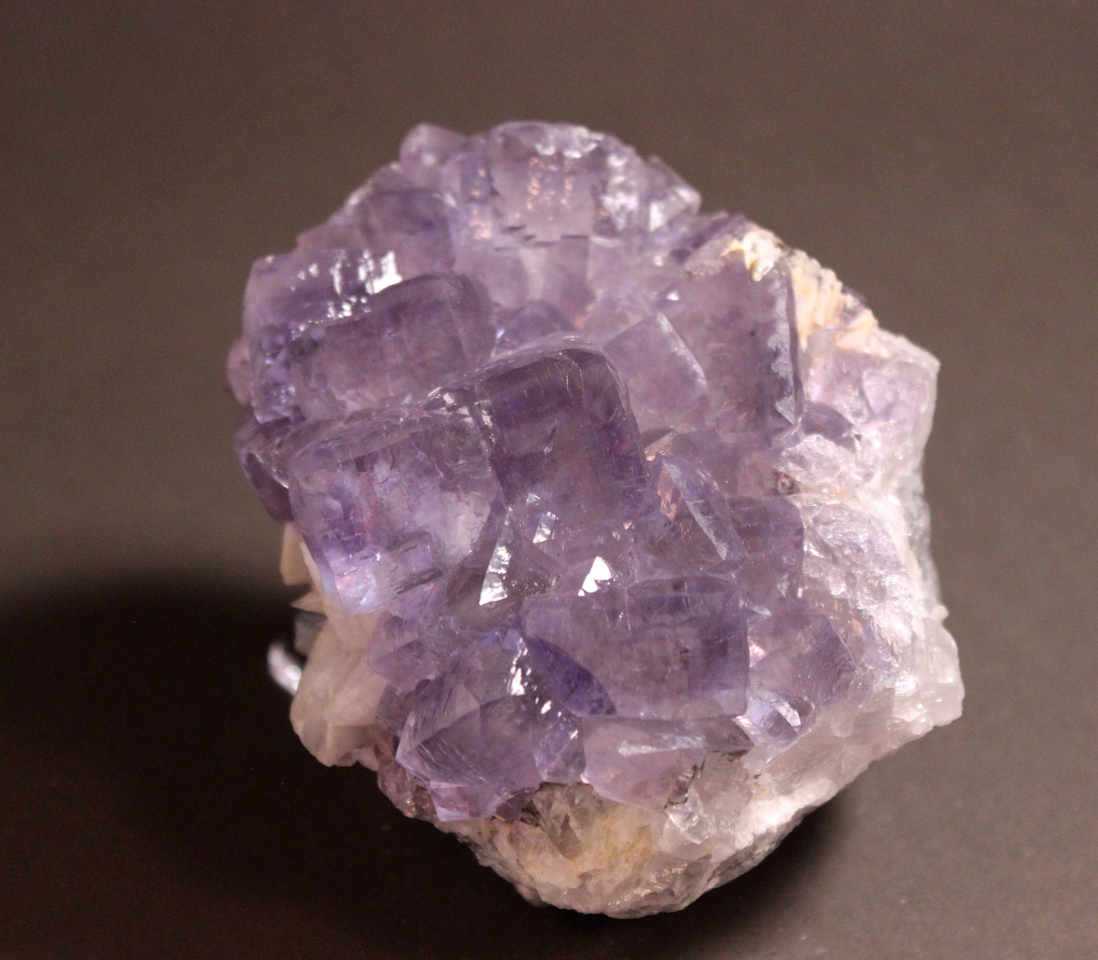 Fluorite, Barite, Calcite
105 mm x 90 mm
(Autor: Don Lum)