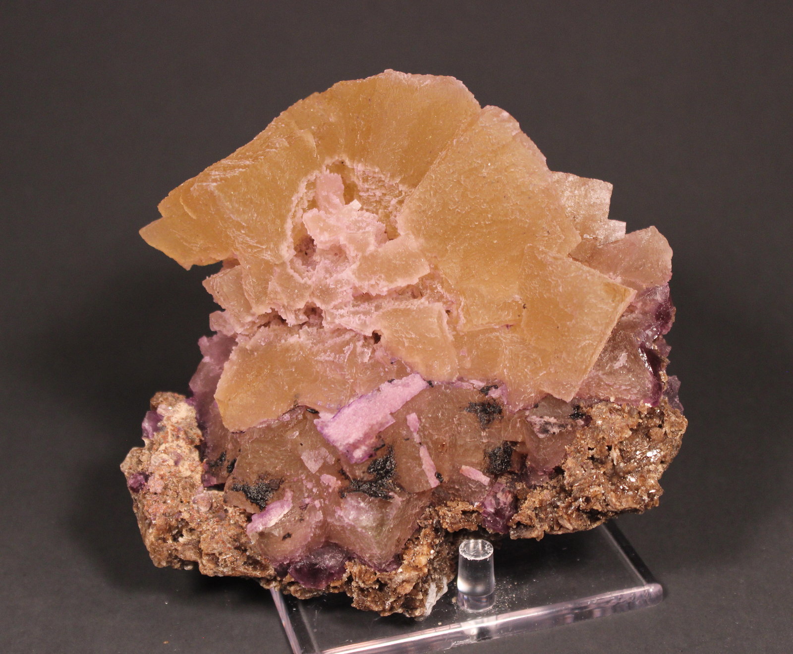 Fluorite, Barite
132 mm x 125 mm x 98 mm
(Autor: Don Lum)