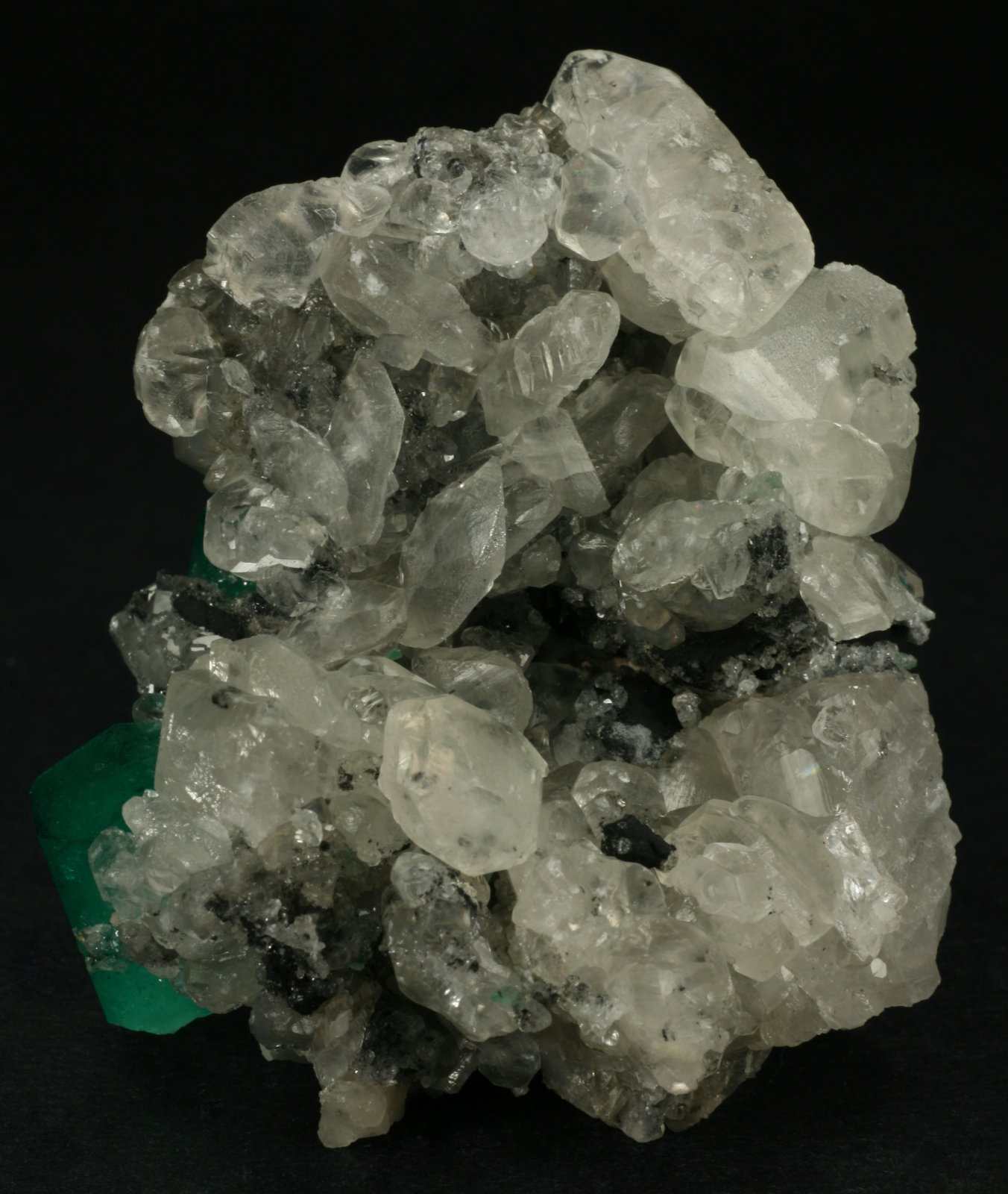 Beryl (variety emerald), Calcite
60x50x35mm
(Autor: Fiebre Verde)