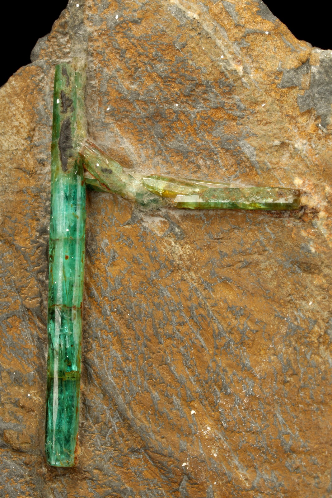 Beryl (variety emerald)
46x78x24mm, longest xl=31mm
(Autor: Fiebre Verde)