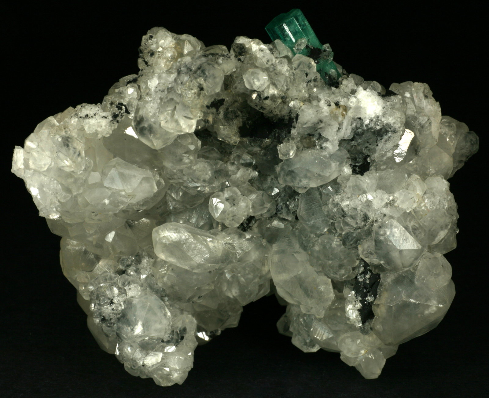 Beryl (variety emerald), Calcite
80x55x80mm
(Autor: Fiebre Verde)