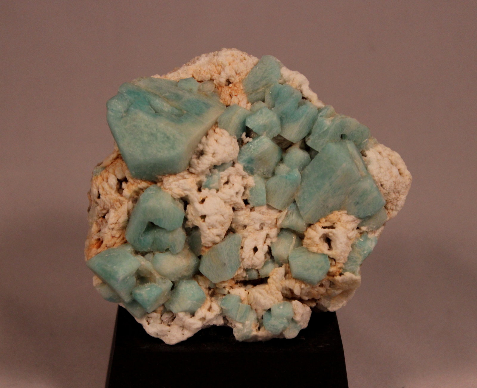 Microcline (variety amazonite), Albite
111mm x 84mm x 39mm
(Autor: Don Lum)