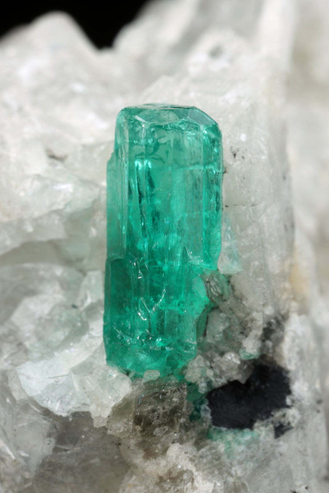 Beryl (variety emerald), Calcite
18x30x34mm, xl=9mm
(Autor: Fiebre Verde)