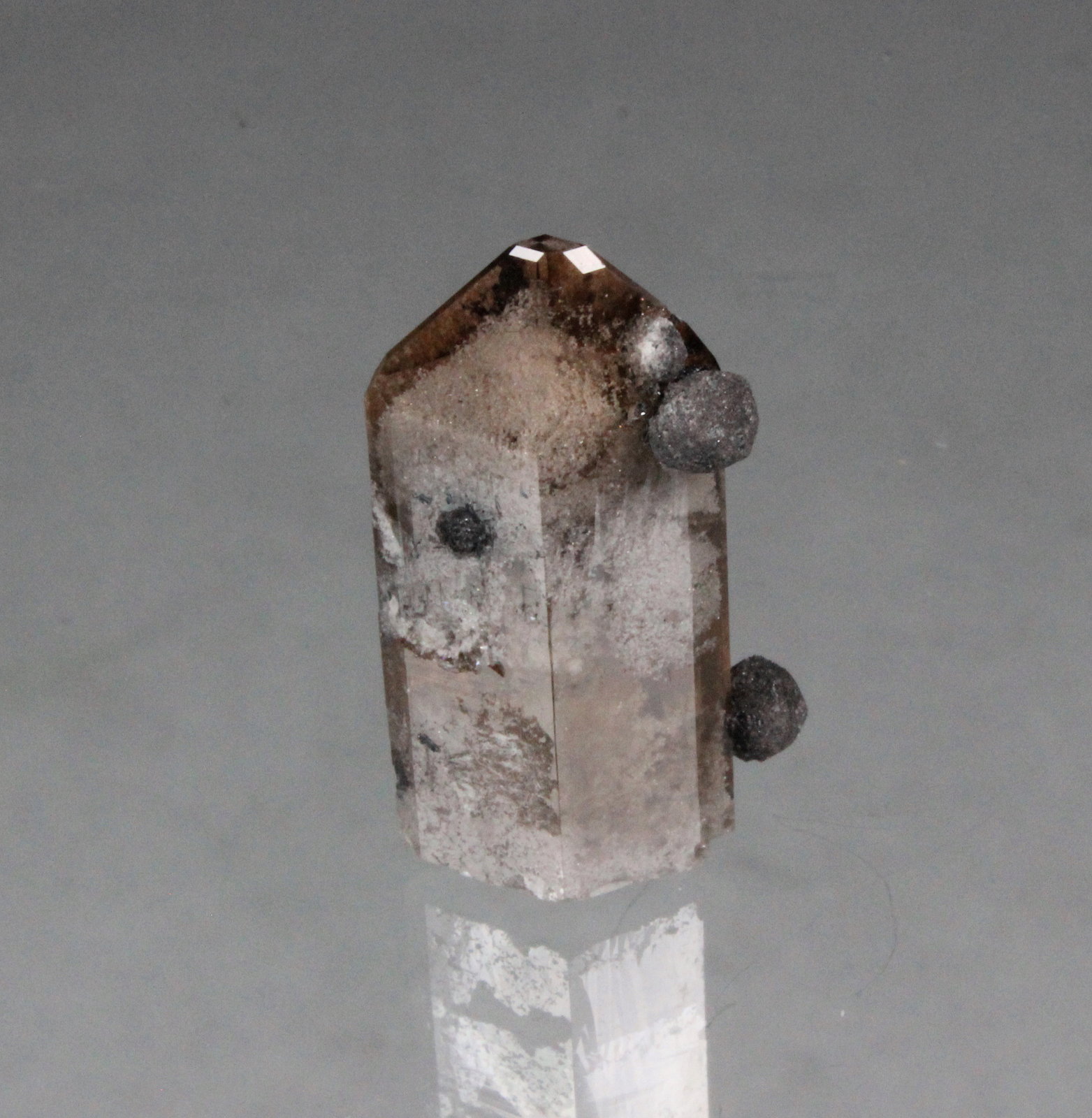 Topaz, Hematite after Garnet
32mm x 16mm x 10mm
(Autor: Don Lum)