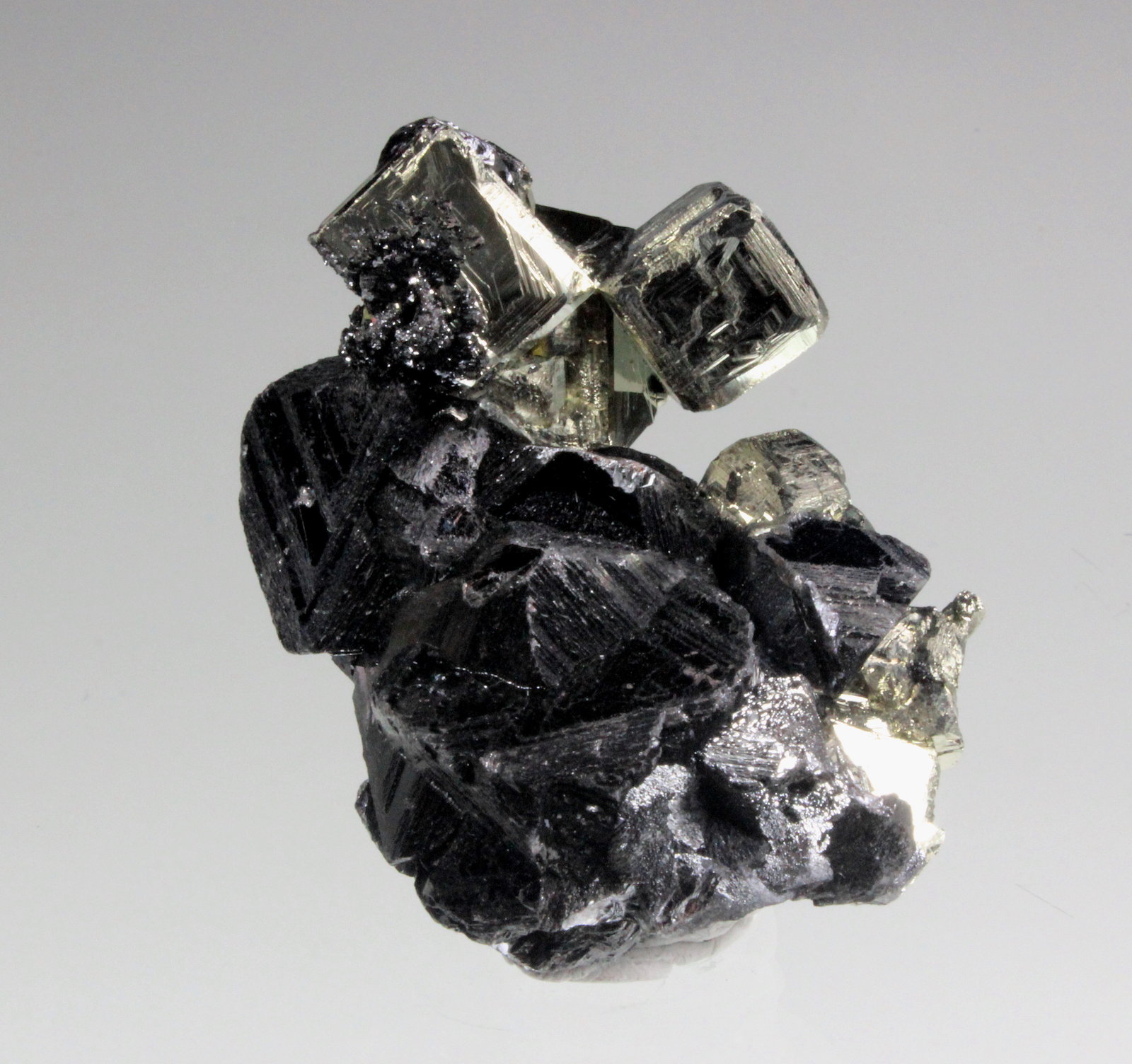 Pyrite, Sphalerite
52 mm x 36 mm x 29 mm
(Autor: Don Lum)