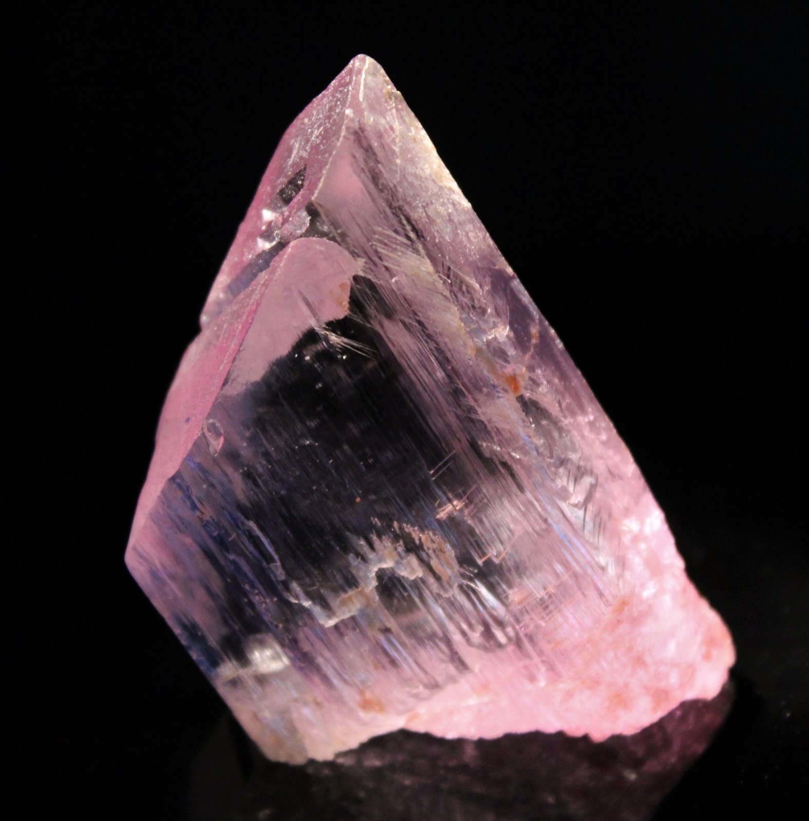 Spodumene (variety kunzite)
5.4 × 3.4 × 1.4 cm
(Autor: Chris Wentzell)